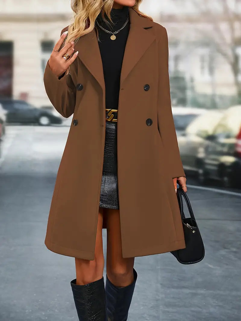 Milan Natural Fabric Trench Coat