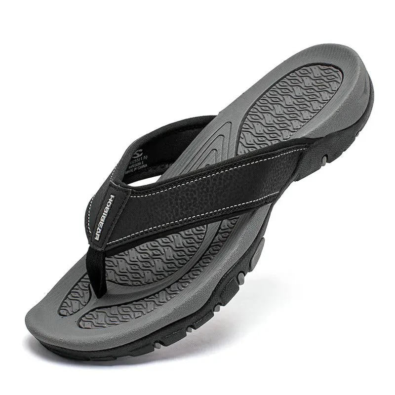 Orion Arch Support Leather Flip Flops
