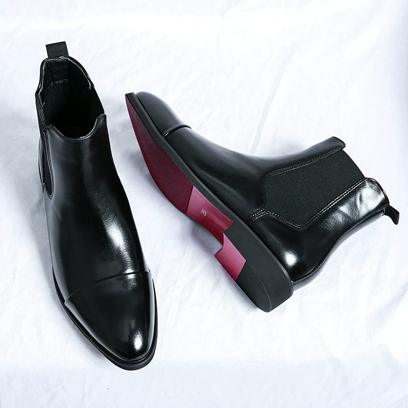 Milan Full-Grain Leather Chelsea Boots