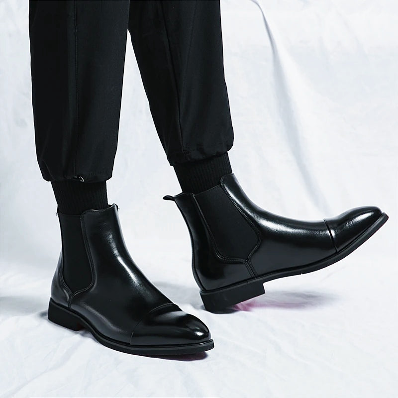 Milan Full-Grain Leather Chelsea Boots