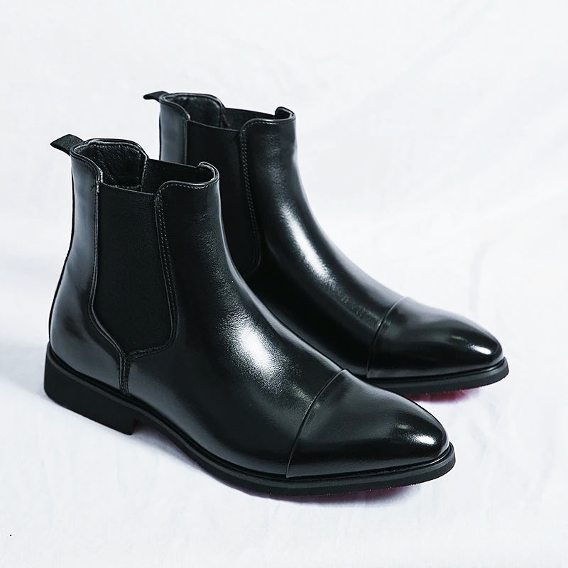 Milan Full-Grain Leather Chelsea Boots