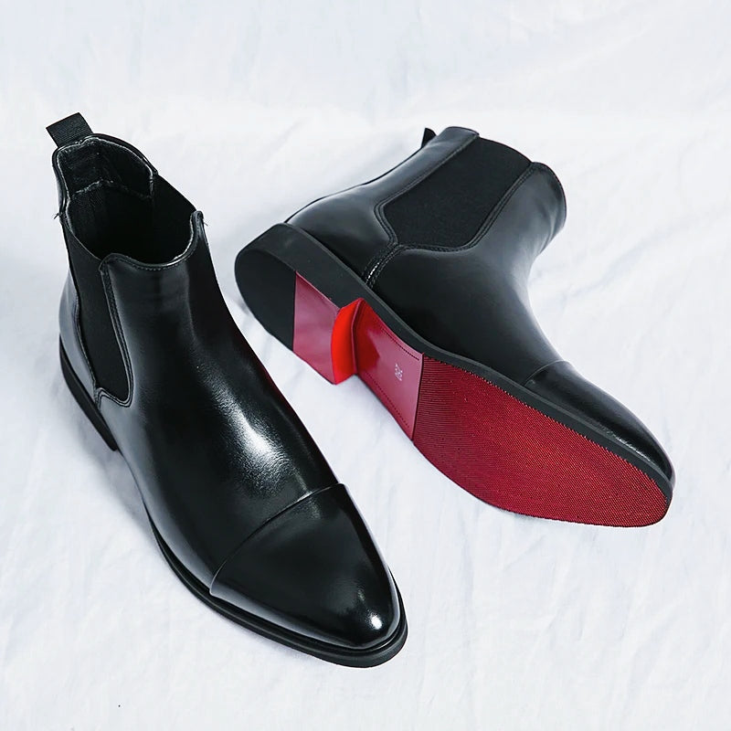 Milan Full-Grain Leather Chelsea Boots