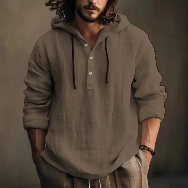 Palermo Linen Hoodie Shirt