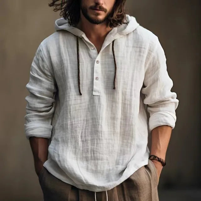 Palermo Linen Hoodie Shirt