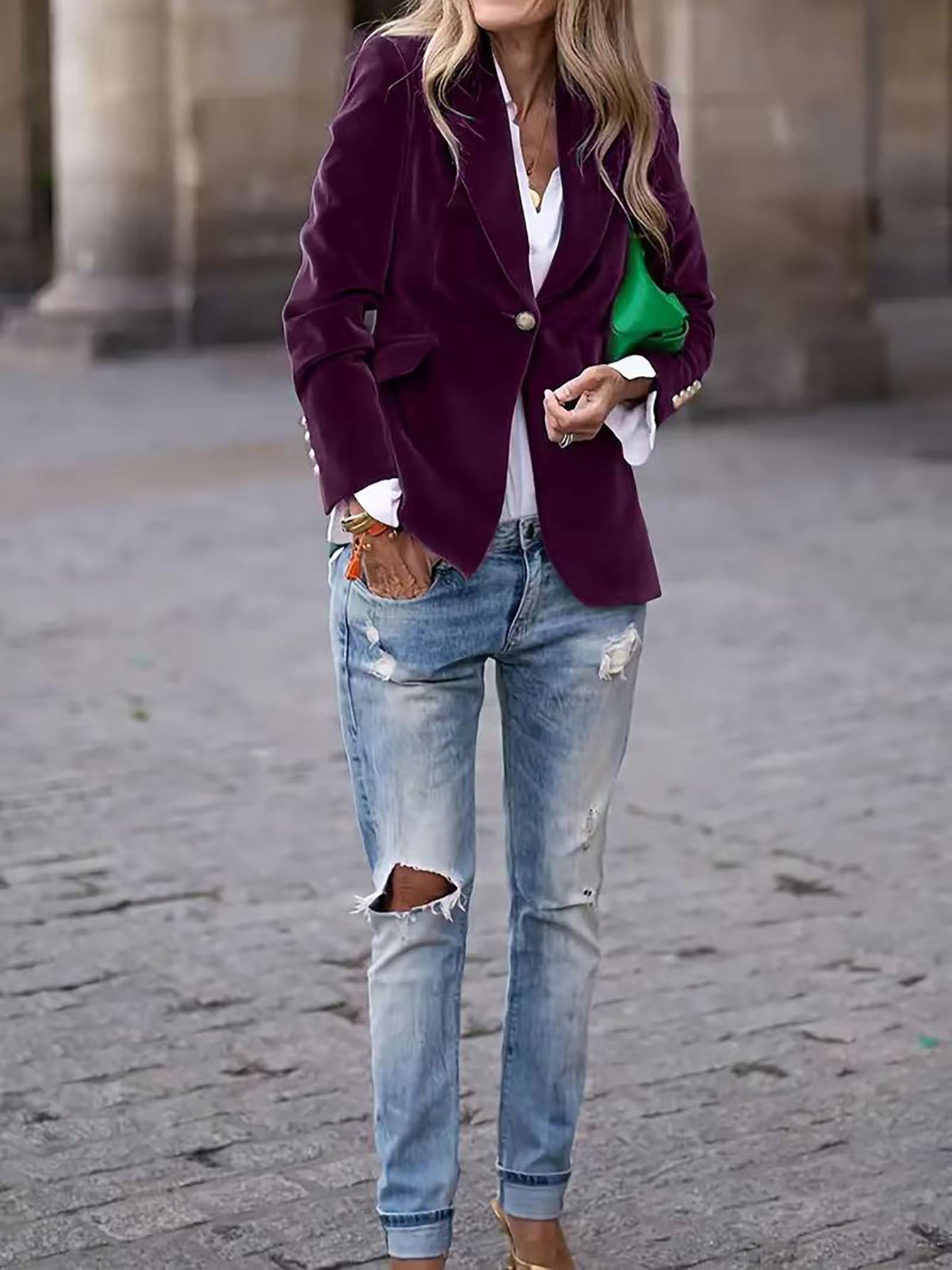 Milan Velvet Blazer