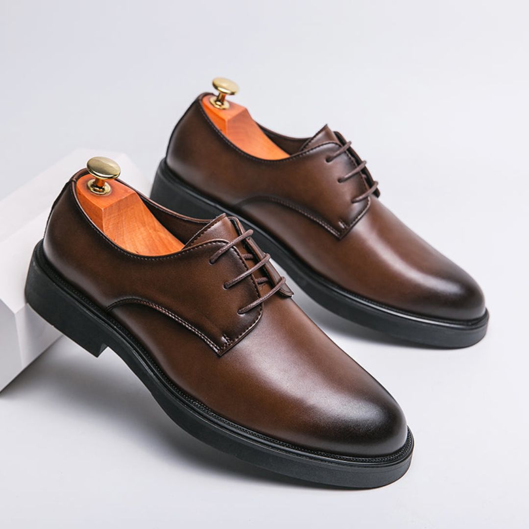 Milan Leather Derby Shoes