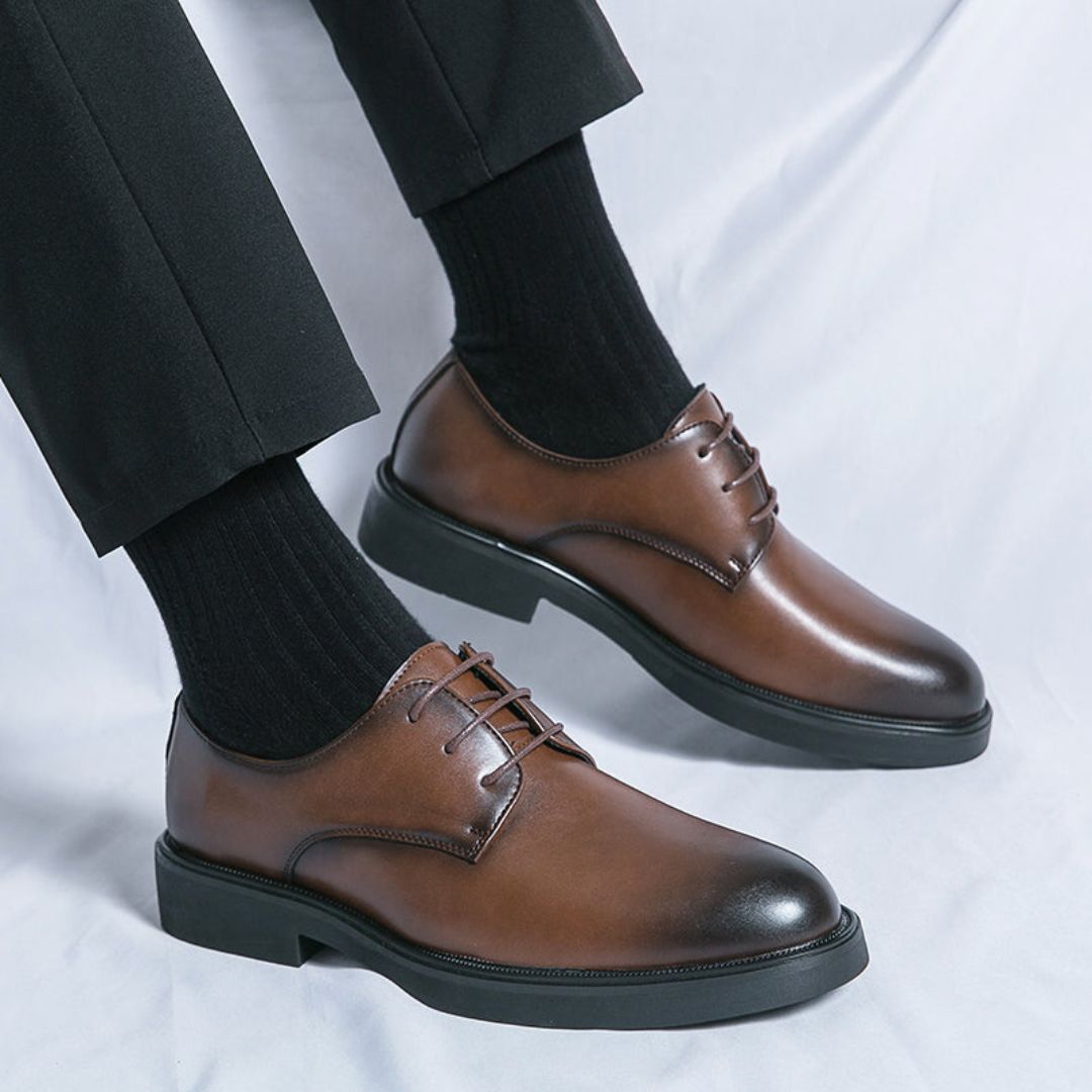 Milan Leather Derby Shoes