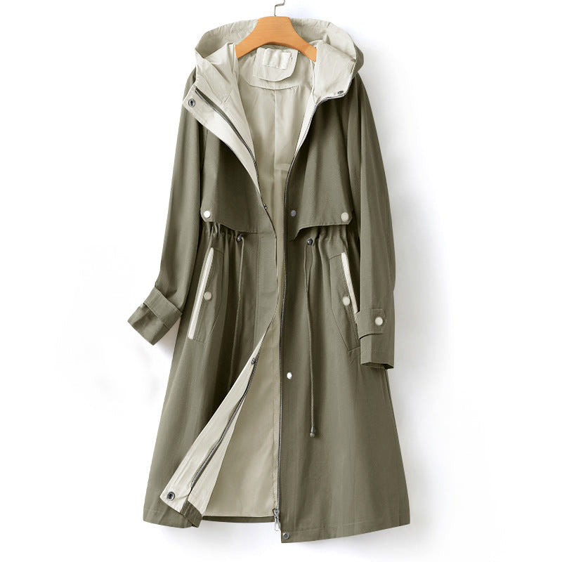 Lisbon Natural Fabric Trench Coat