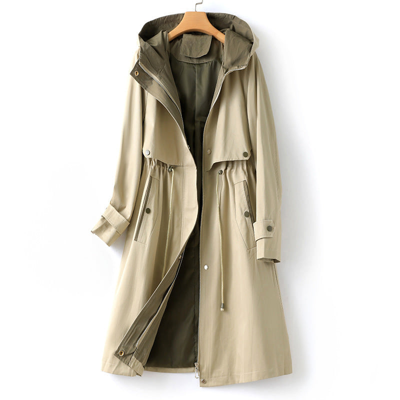 Lisbon Natural Fabric Trench Coat
