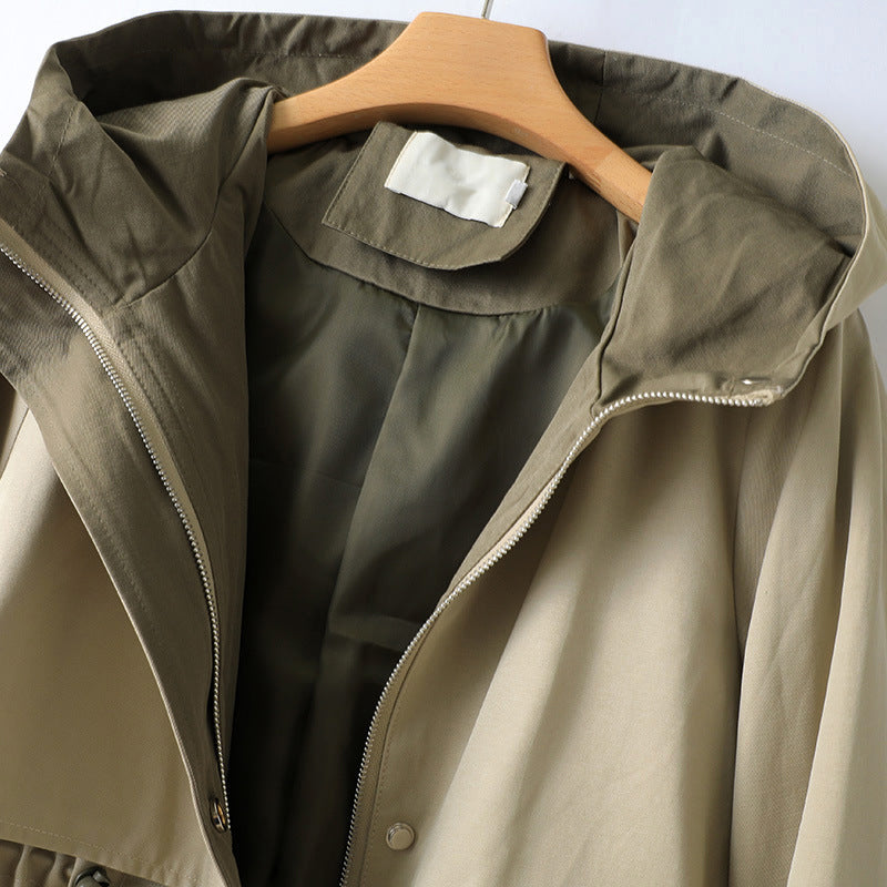 Lisbon Natural Fabric Trench Coat
