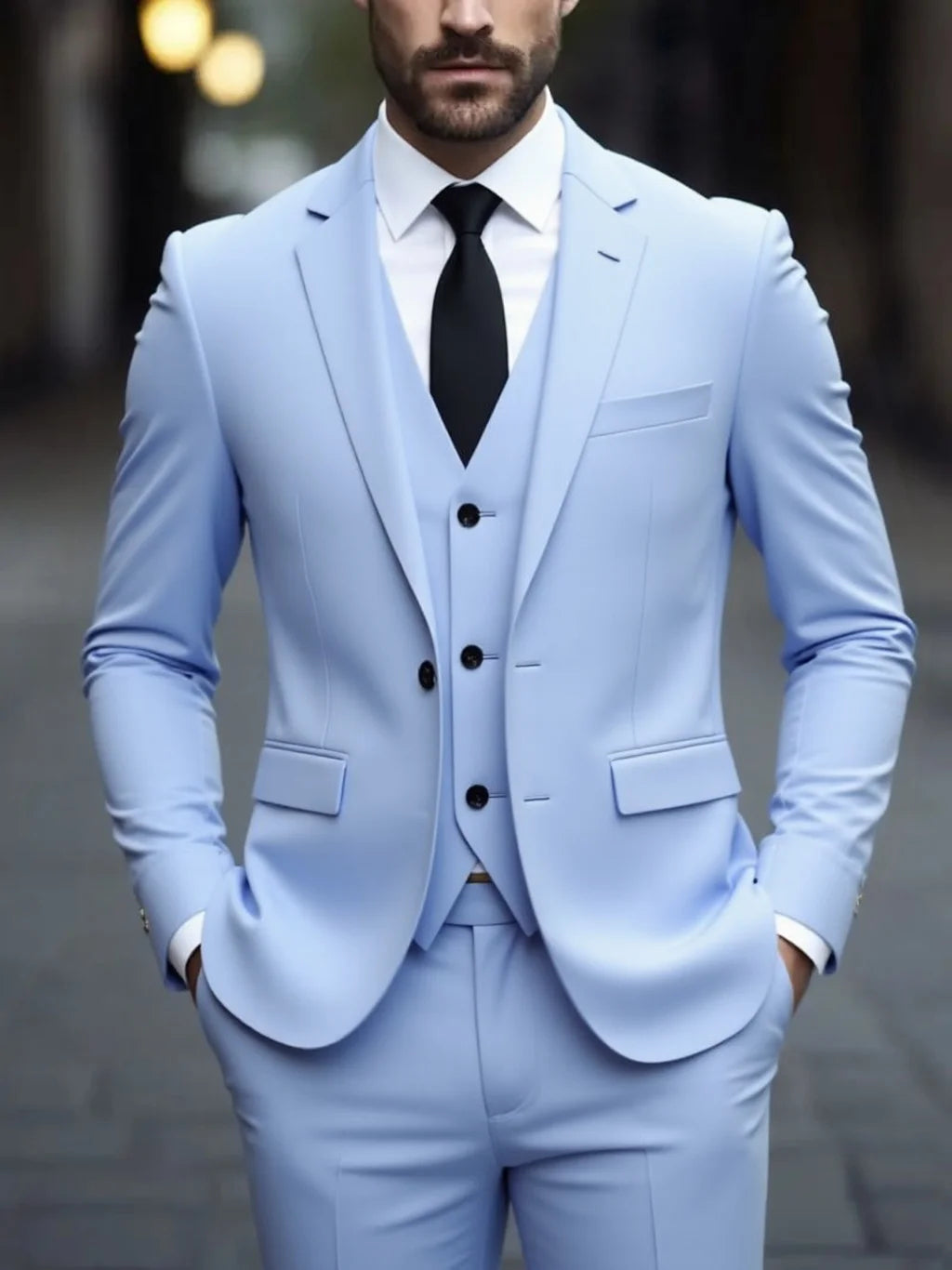 Parma Wool Three-Piece Suit