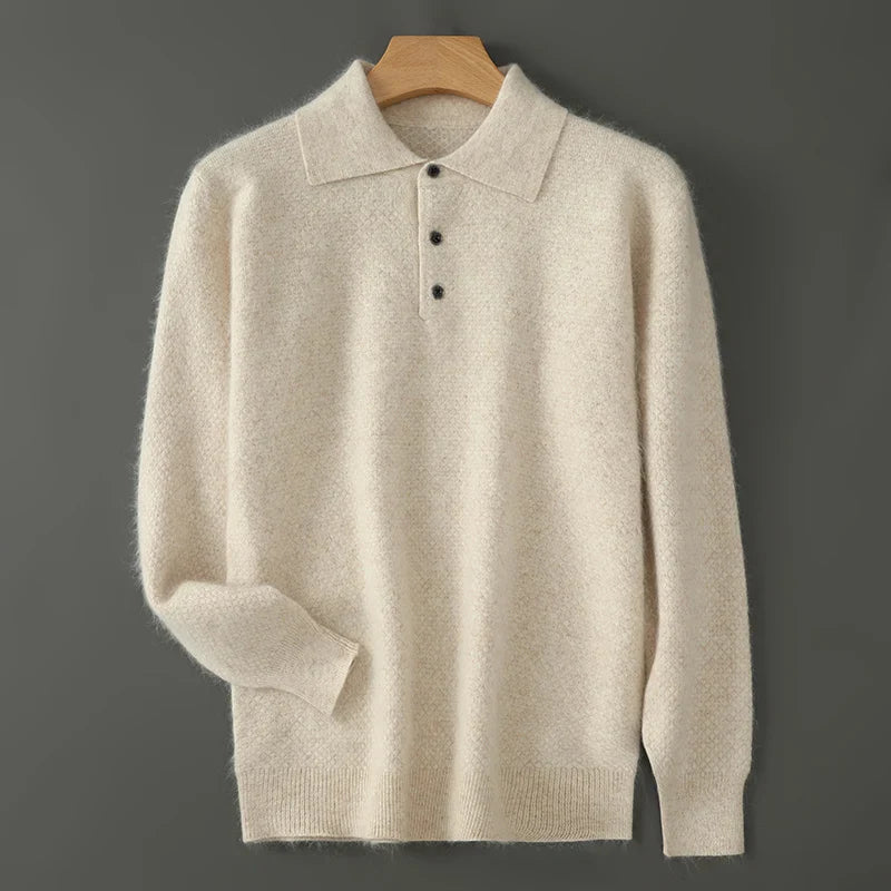 Milan Cashmere Polo Sweater