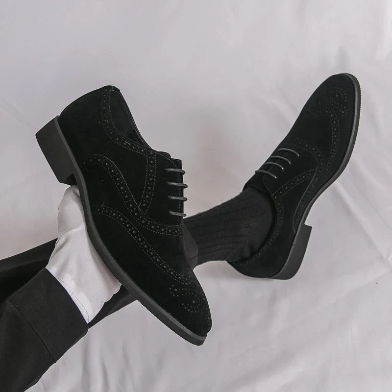 Havana Velvet Brogue Shoes