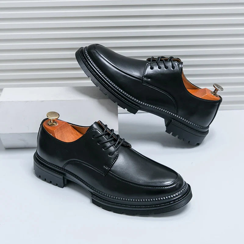 Milan Leather Oxford Dress Shoes
