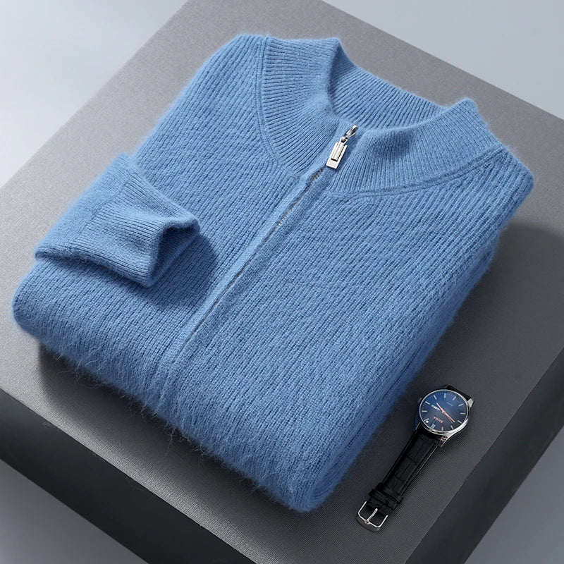 Rivano Cashmere Zip-Up Cardigan