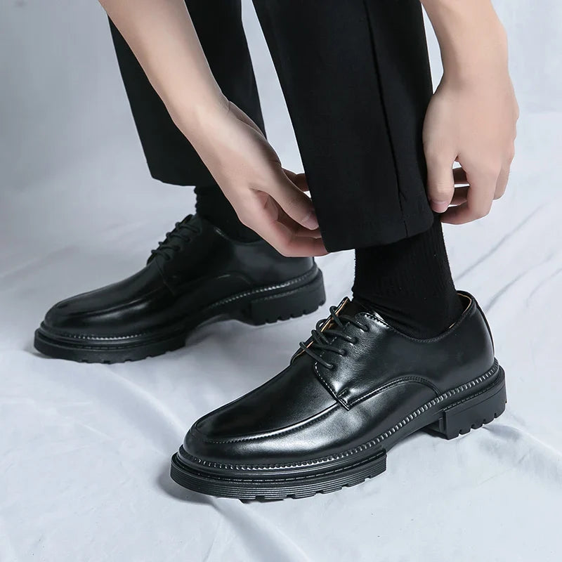Milan Leather Oxford Dress Shoes