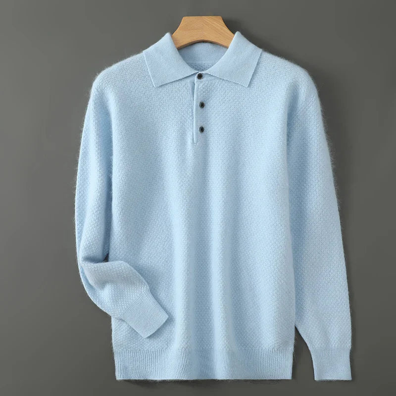 Milan Cashmere Polo Sweater