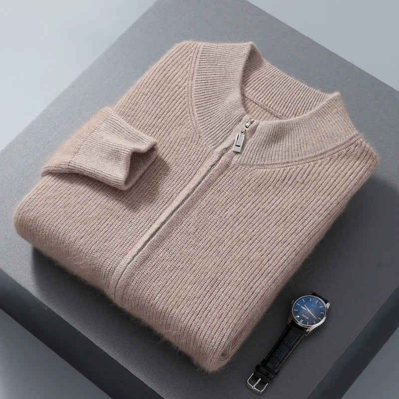 Rivano Cashmere Zip-Up Cardigan