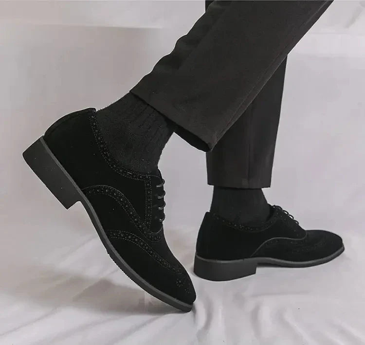 Havana Velvet Brogue Shoes