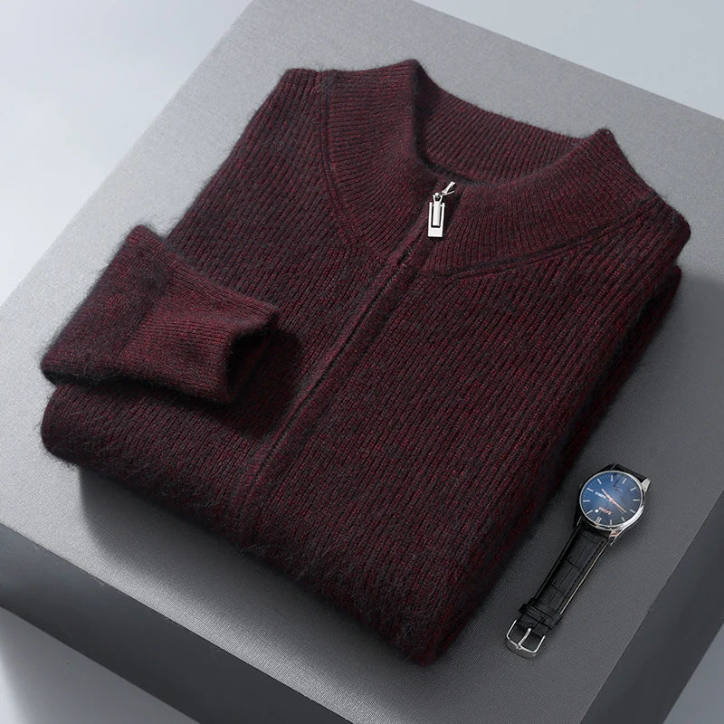 Rivano Cashmere Zip-Up Cardigan