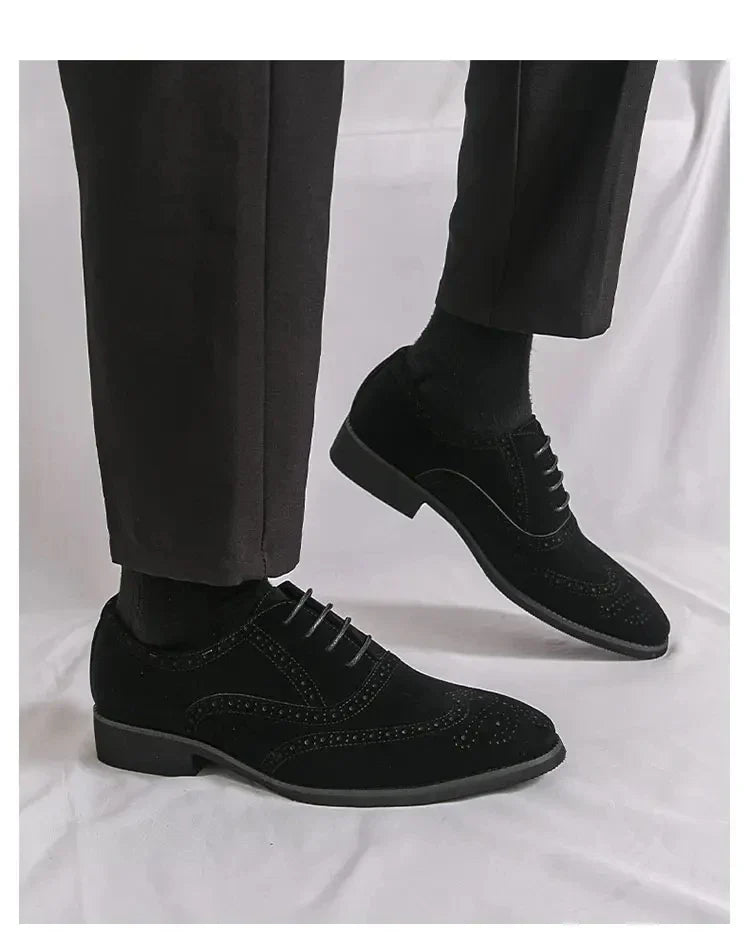Havana Velvet Brogue Shoes