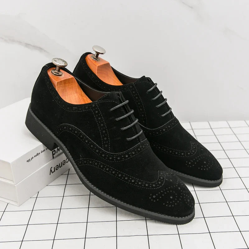 Havana Velvet Brogue Shoes
