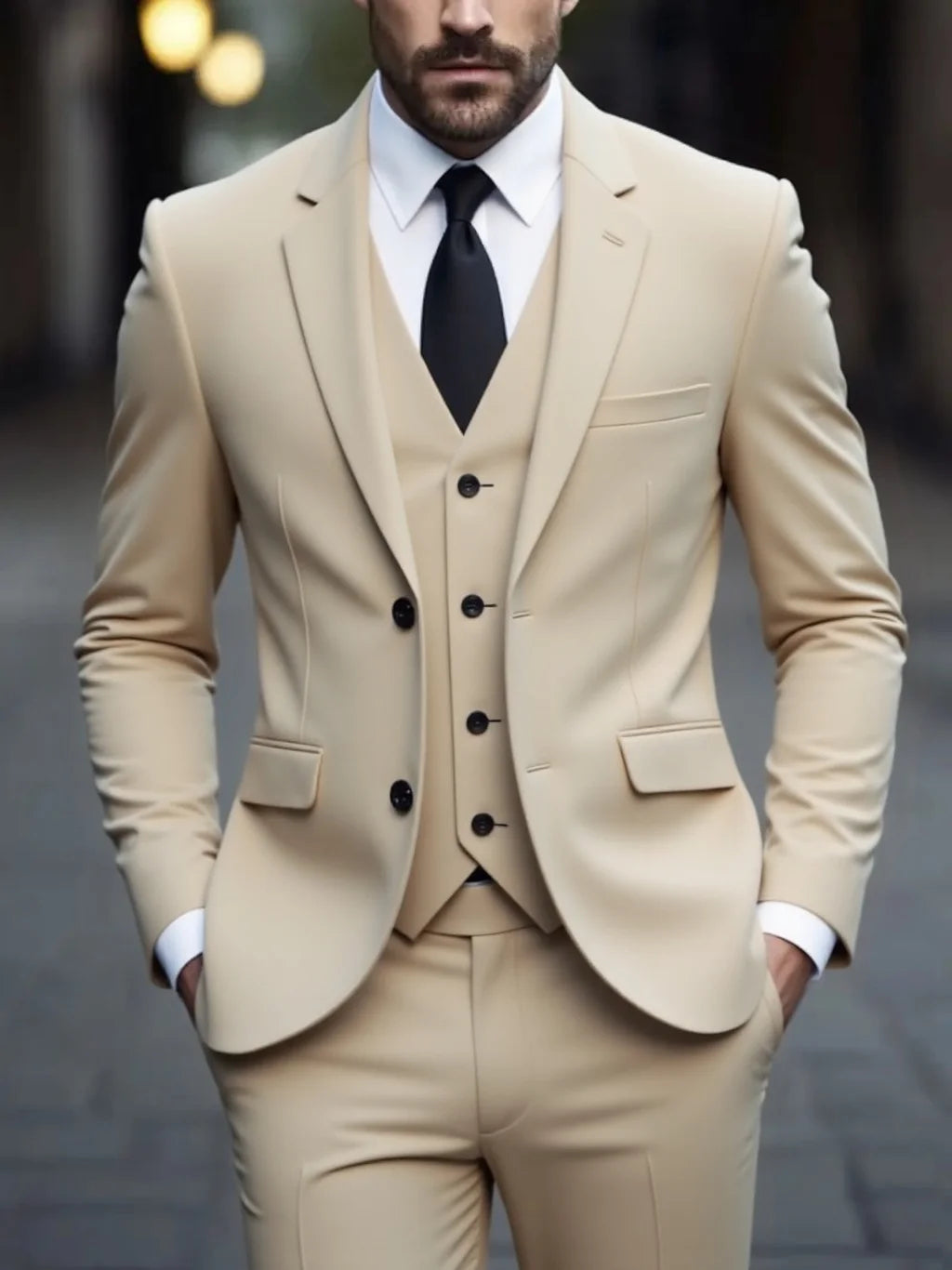 Parma Wool Three-Piece Suit