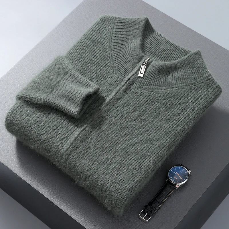 Rivano Cashmere Zip-Up Cardigan