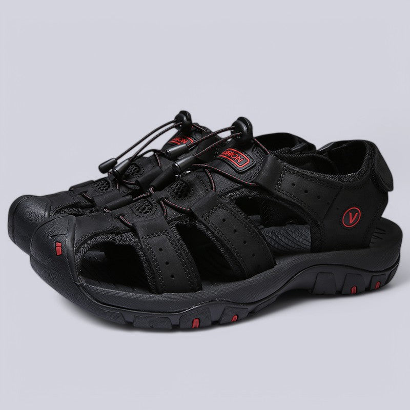 Luciano Leather Fisherman Sandals