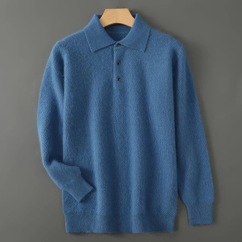 Milan Cashmere Polo Sweater