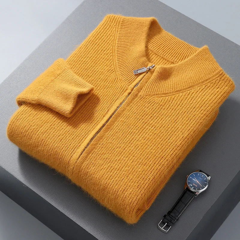Rivano Cashmere Zip-Up Cardigan