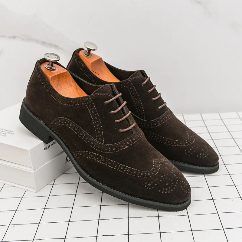 Havana Velvet Brogue Shoes
