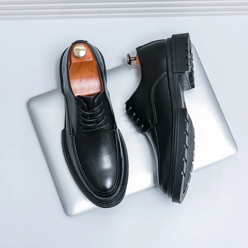 Milan Leather Oxford Dress Shoes