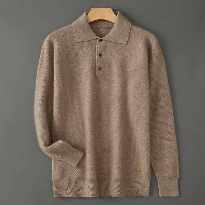 Milan Cashmere Polo Sweater