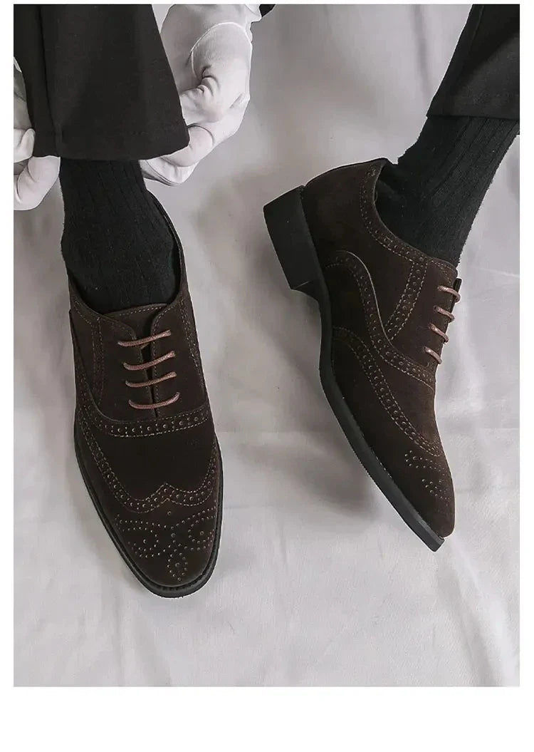 Havana Velvet Brogue Shoes