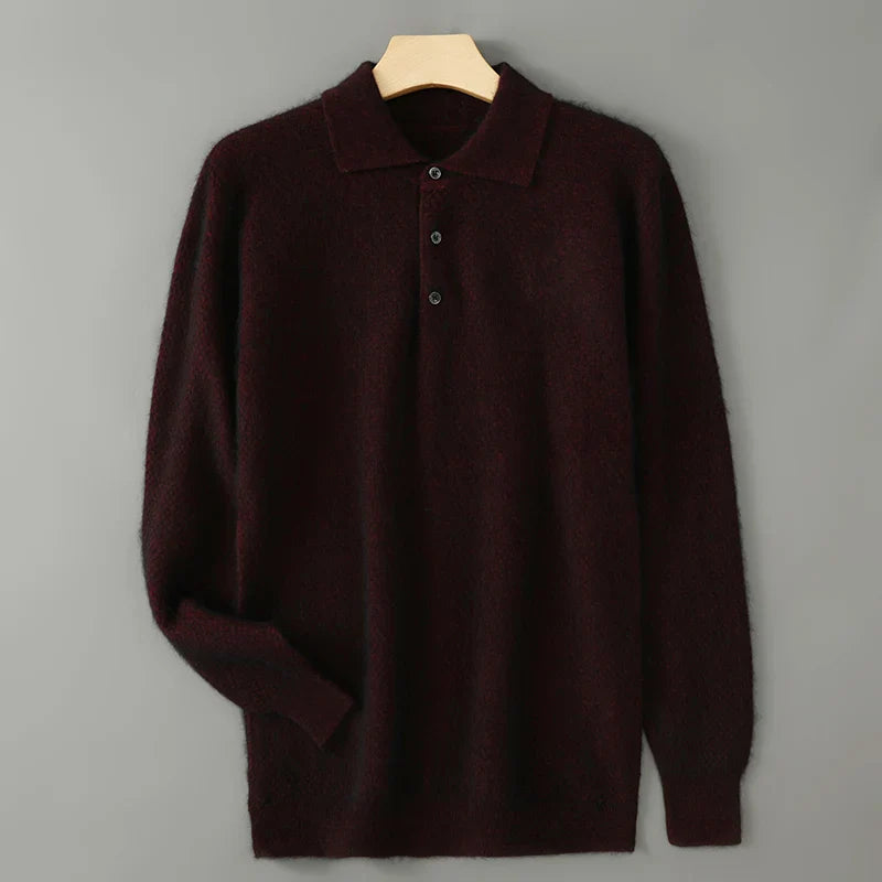 Milan Cashmere Polo Sweater