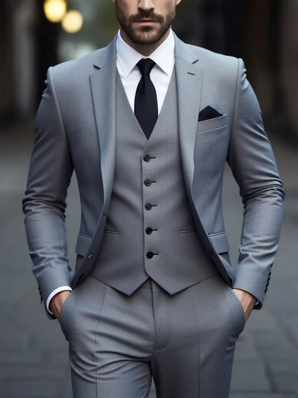Parma Wool Three-Piece Suit