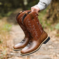 Denton Leather Cowboy Boots
