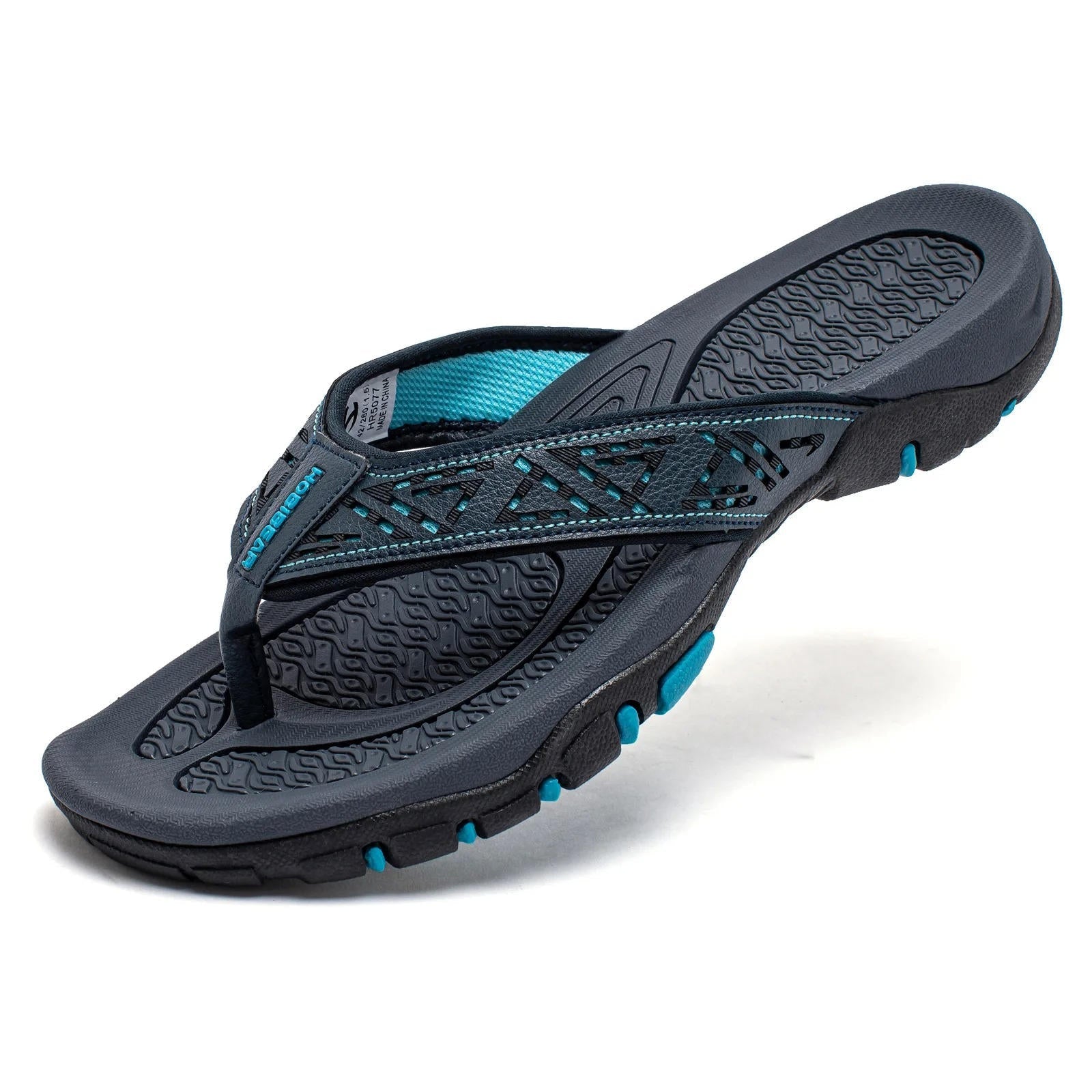 Orion Arch Support Leather Flip Flops