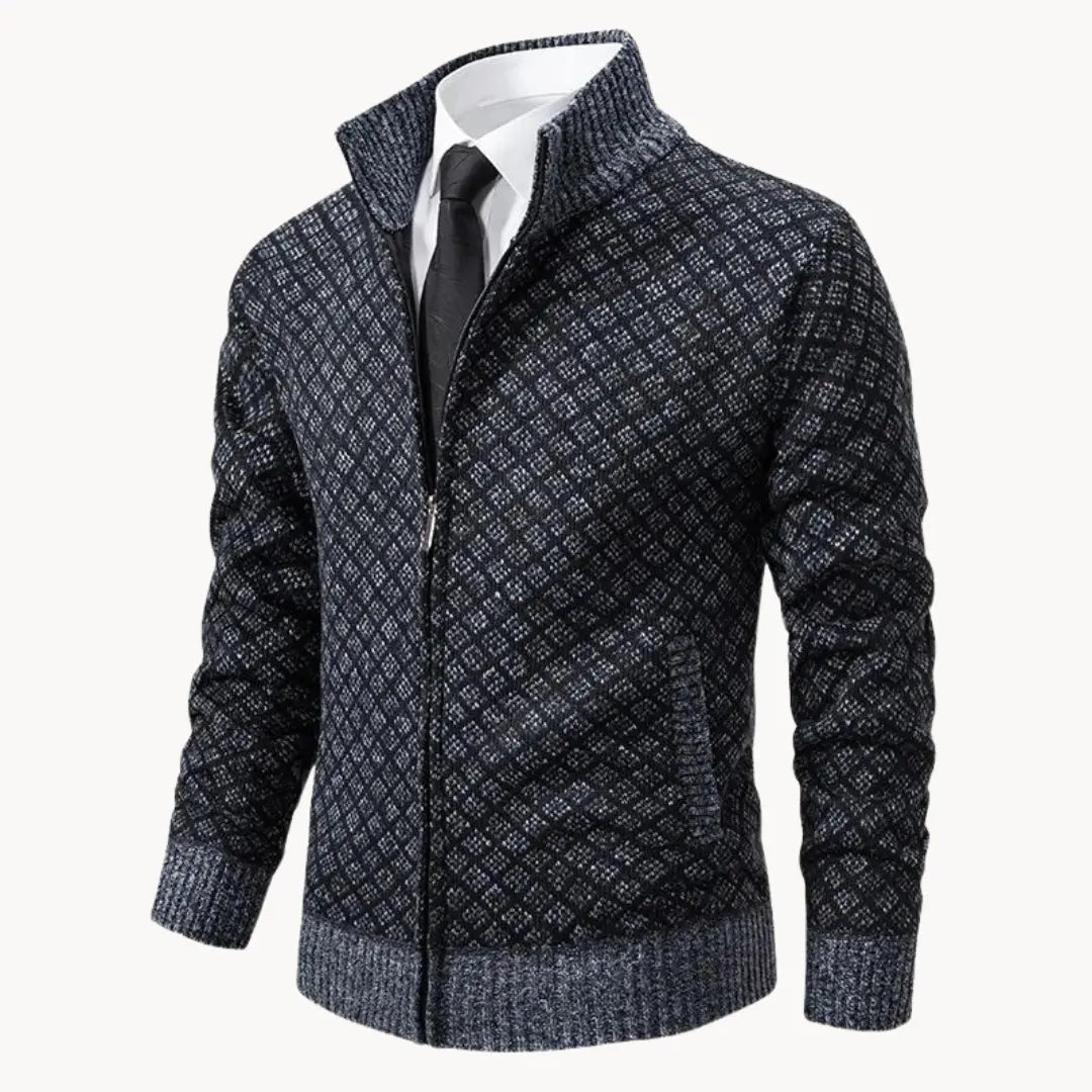 Milan Jacquard Cardigan