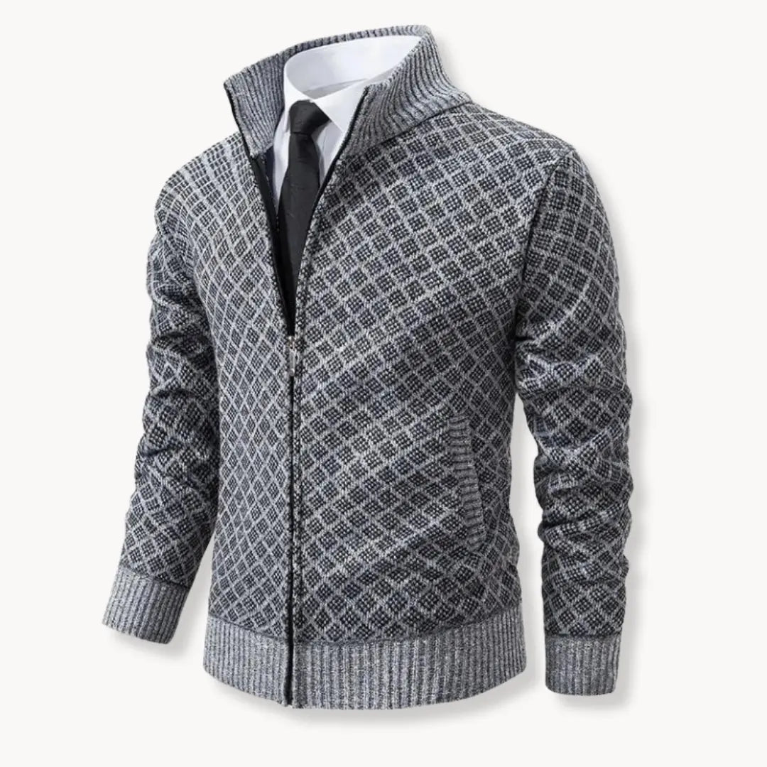Milan Jacquard Cardigan