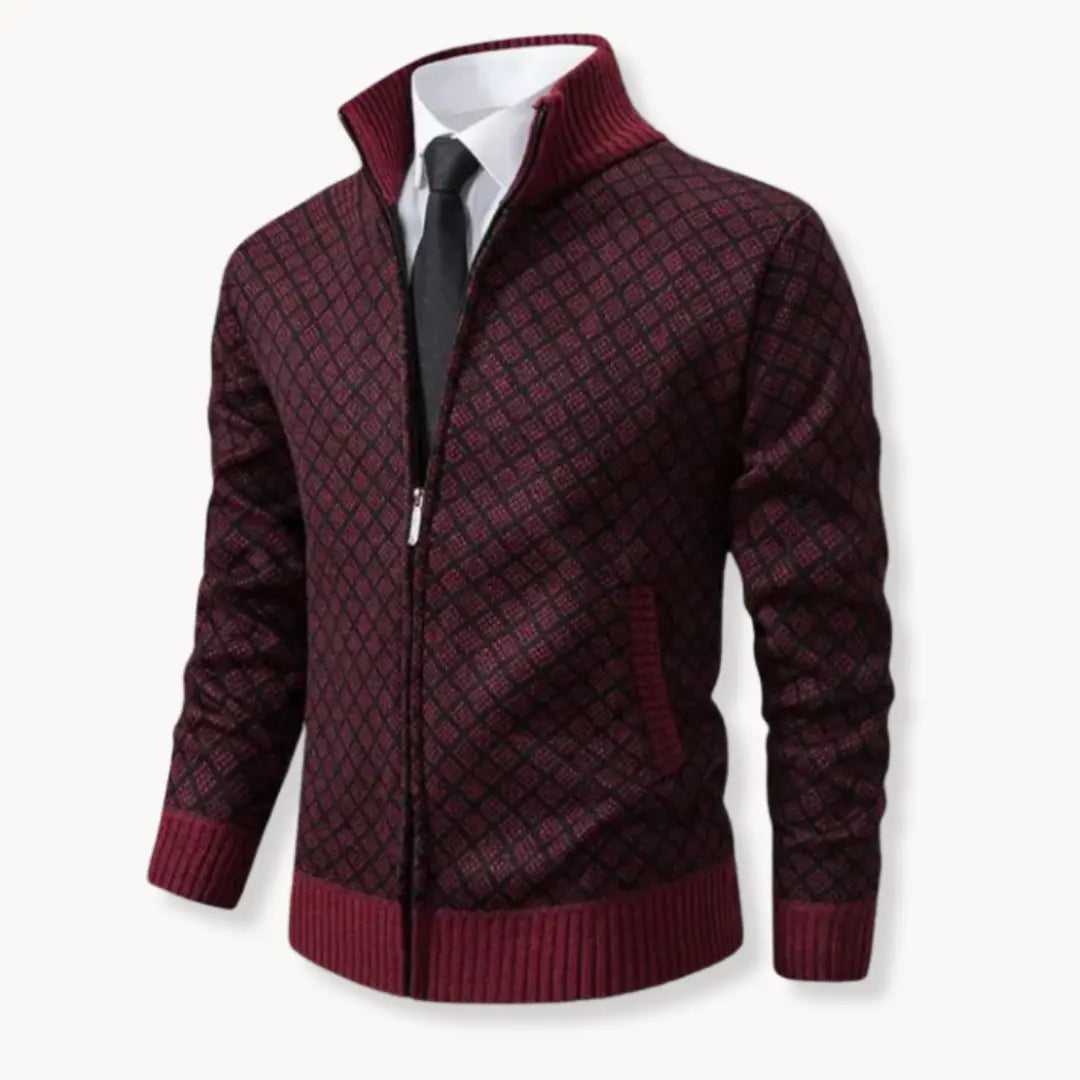 Milan Jacquard Cardigan