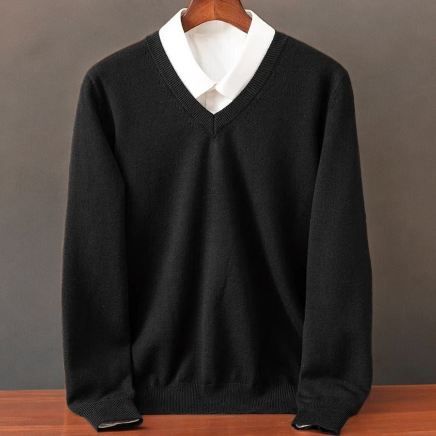 Milan Cashmere V-Neck Sweater