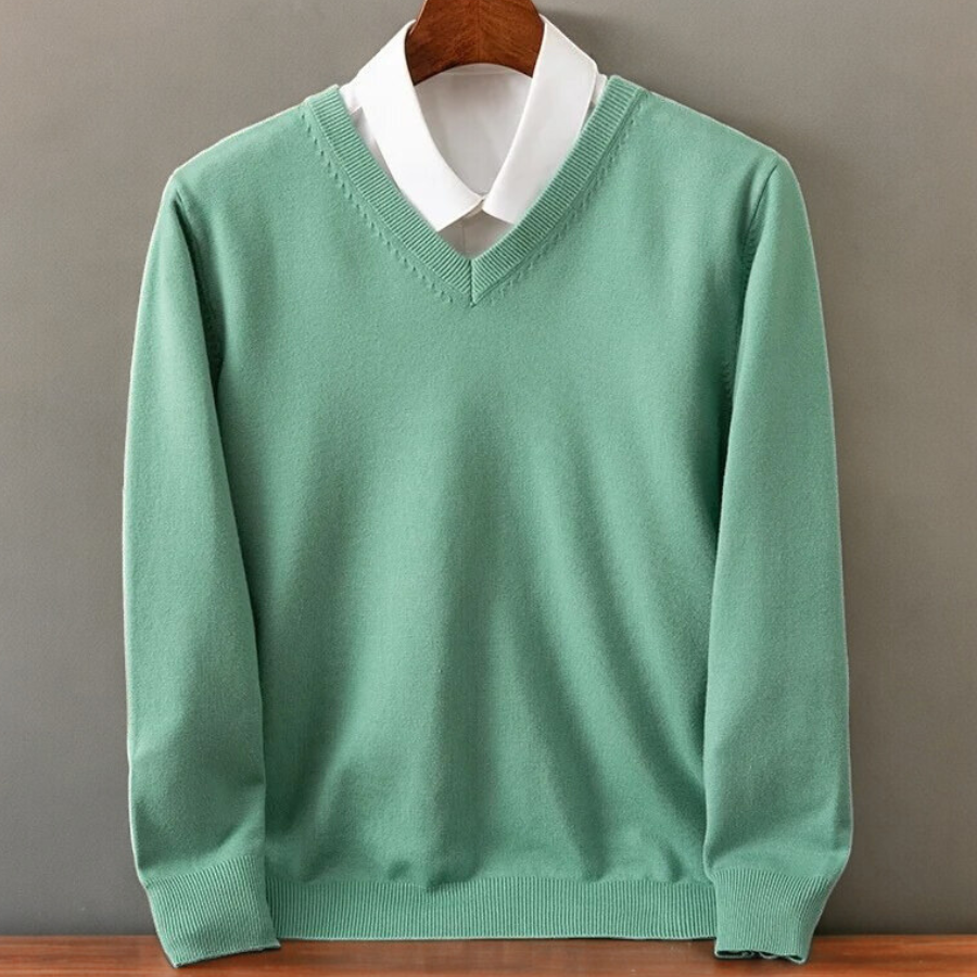 Milan Cashmere V-Neck Sweater