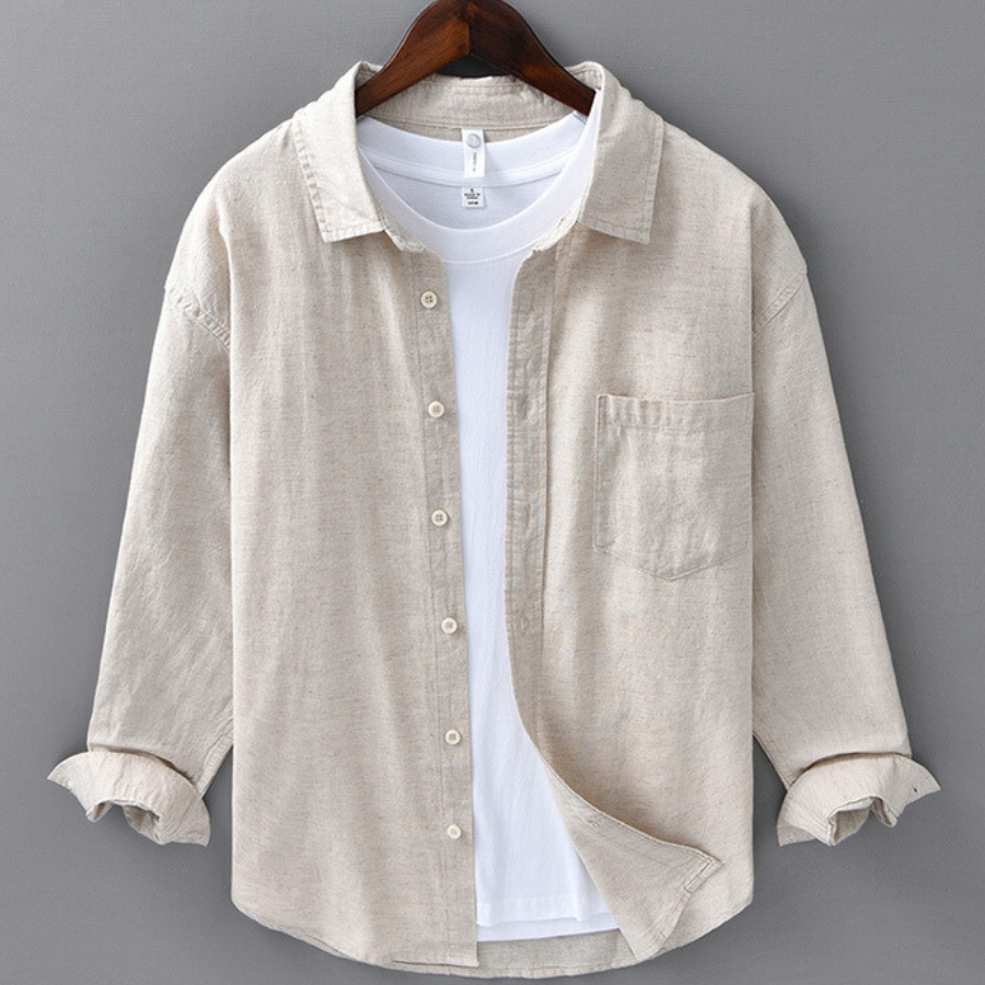 Marseille Linen Long Sleeve Shirt