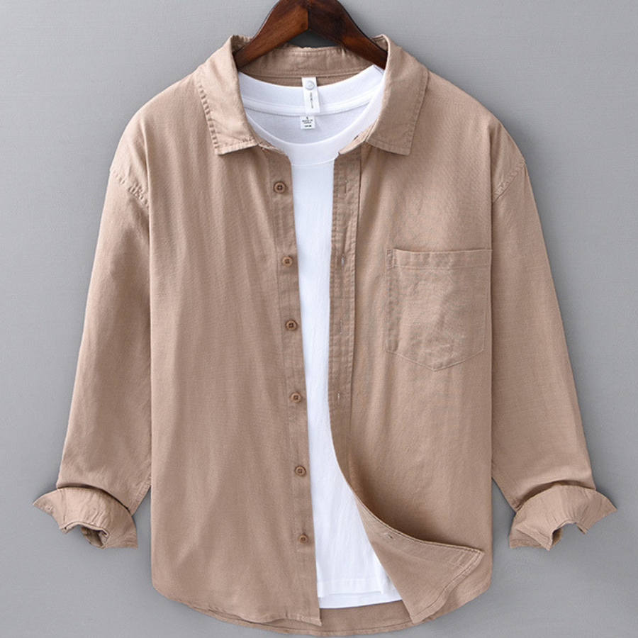 Marseille Linen Long Sleeve Shirt