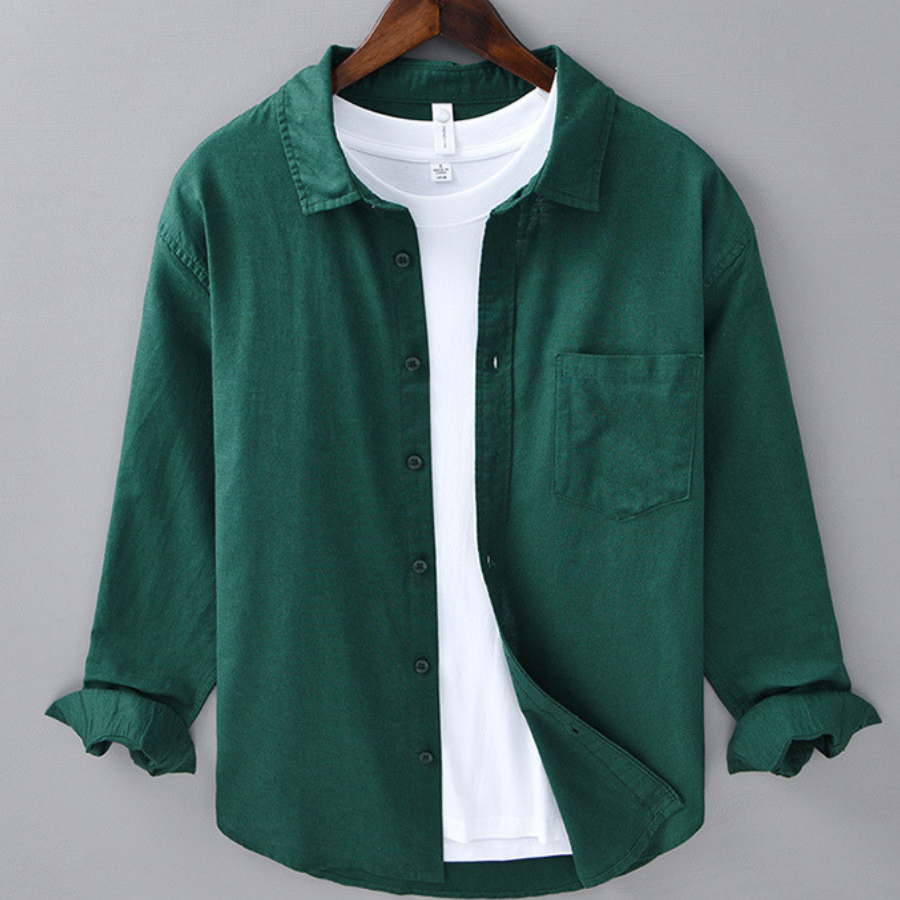 Marseille Linen Long Sleeve Shirt