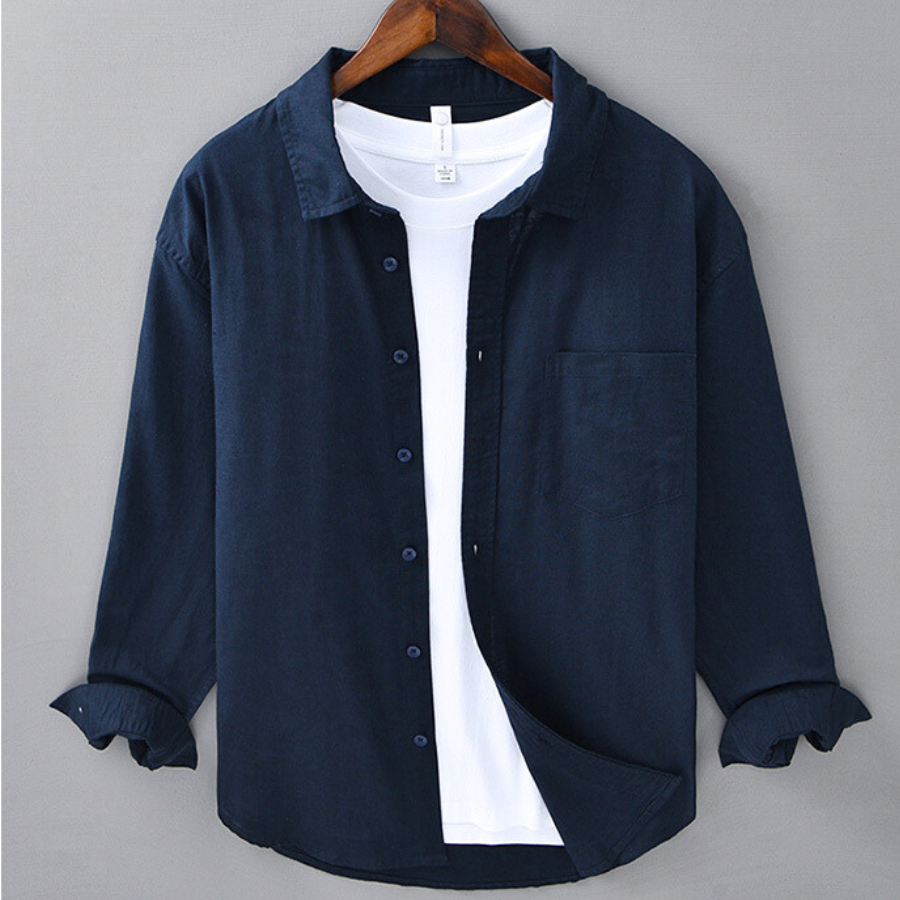 Marseille Linen Long Sleeve Shirt