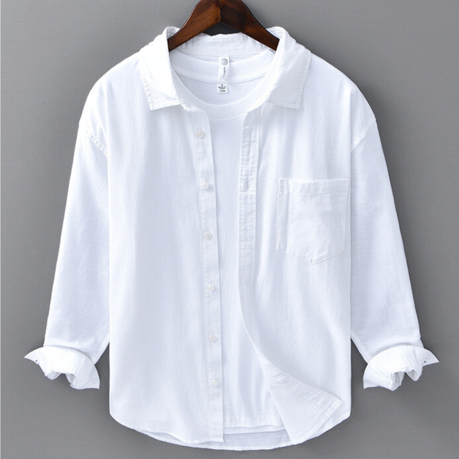 Marseille Linen Long Sleeve Shirt