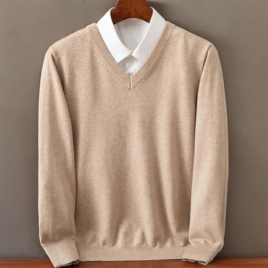 Milan Cashmere V-Neck Sweater